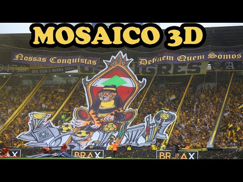 ESPECTACULAR!! MOSAICO 3D SENSACIONAL DA TORCIDA DO CRICIÚMA NO HERIBERTO HULSE!!