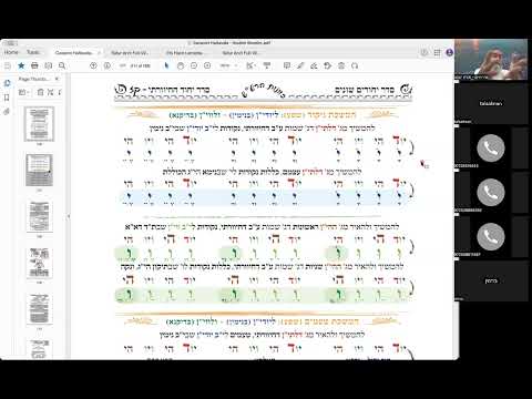 ר' יואל חקון - יחודים כוונות הסעודה - בית וגן - תשפ"ד - יחודים וכוונות הסעודה - שיעור 08 - חיוורתי