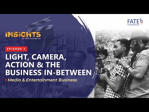 , title : 'Episode 1: Insights by FATE Foundation: Lights.Camera.Action. And the Business Inbetween".'