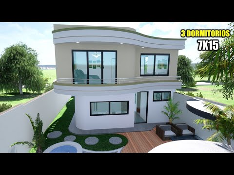 LINDA CASA DE DOS PISOS - 7X15 TRES DORMITORIOS (RVL CASAS)