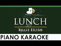 Billie Eilish - LUNCH - LOWER Key (Piano Karaoke Instrumental)