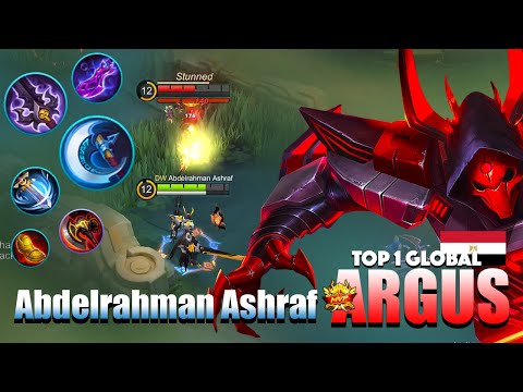 Argus Jungle Mode with Painful ATK Speed Build | Top 1 Global Argus By Abdelrahman Ashraf | MLBB