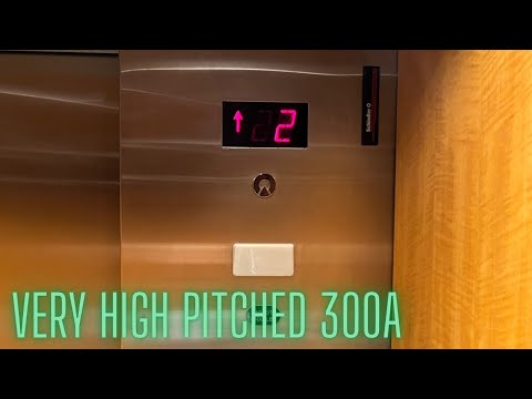 Insanely High Pitched Schindler 300A Hydraulic Elevator | A Mental Hospital :p | Tacoma, WA