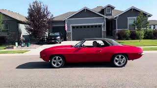 Modified 1969 Chevrolet Camaro Convertible Drive By