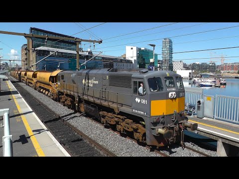 Top & Tailed HOBS Train on Ballast duties @ Glenageary with locos 084 & 081