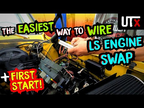 HOT AT ALL TIMES - How to wire an LS ENGINE swap the EASY WAY! - Chevy C10 5.3 LS Swap - UTX