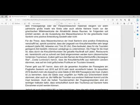 Erörterung im Geographieunterricht zum Thema TOURISMUS verfassen. Abiturniveau.