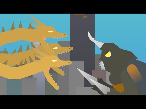 King Ghidorah vs Megalon