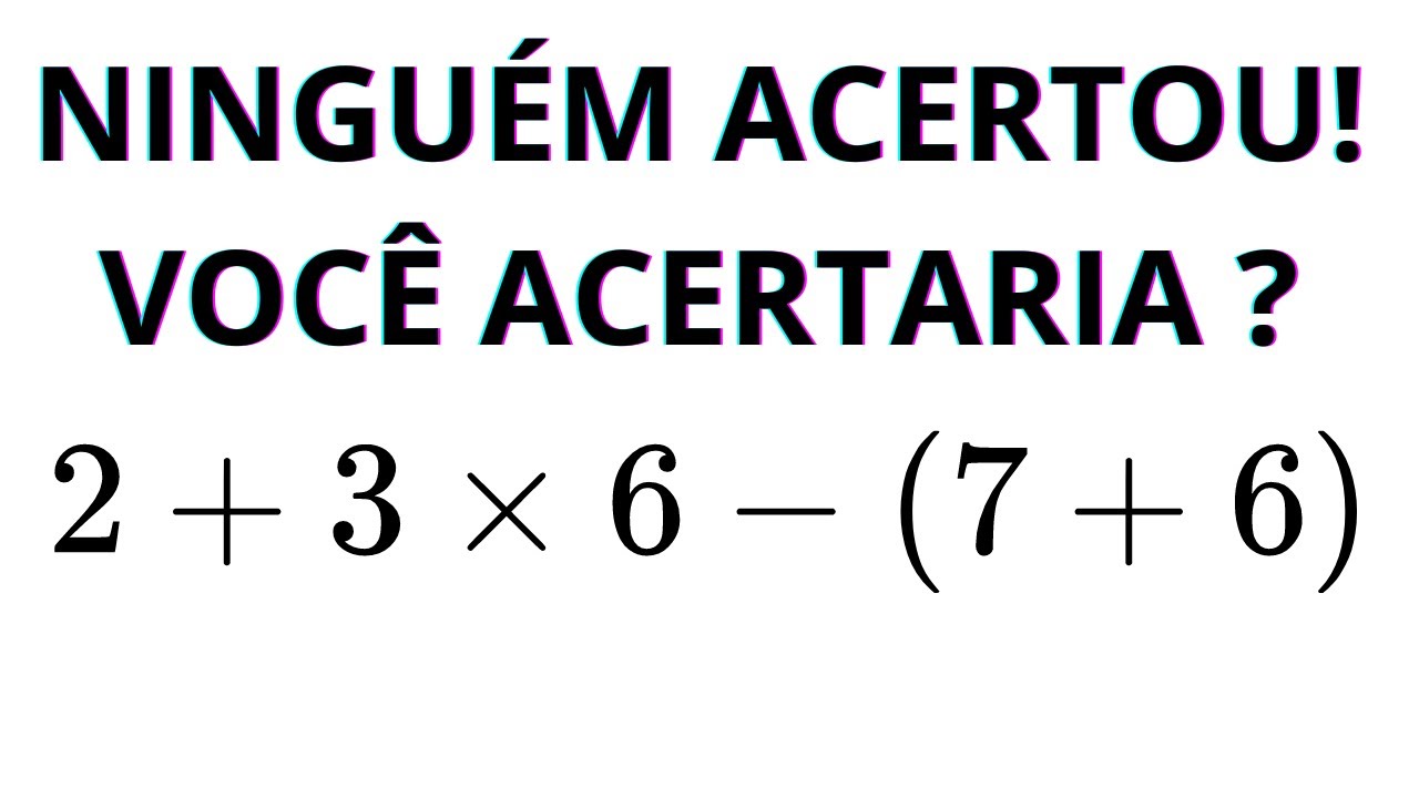 MATEMÁTICA BÁSICA - QUAL O VALOR DA EXPRESSÃO❓