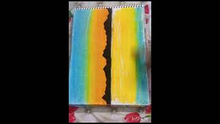 sunset🌅 painting#pastelcolourdrawing