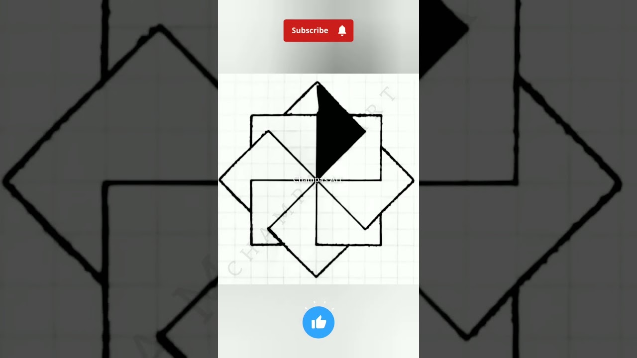 💥How To Draw A Easy Geometric Pattern Design For Beginners | Geometric Patterns |💥 #Shorts
