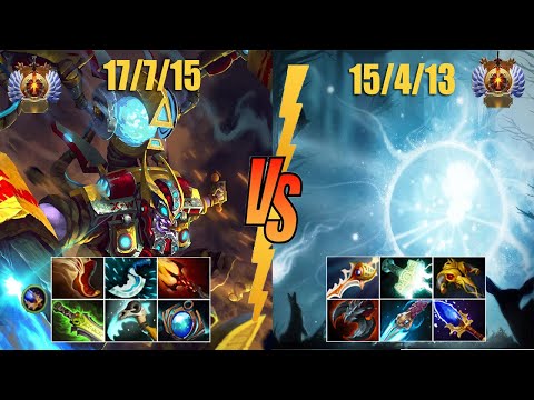 EPIC 6 SLOTS DUEL Tinker VS Io MASTER PLAYS OF IMMORTAL PLAYERS - 7.23 Dota2
