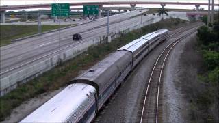preview picture of video 'Amtrak in South Florida 17'