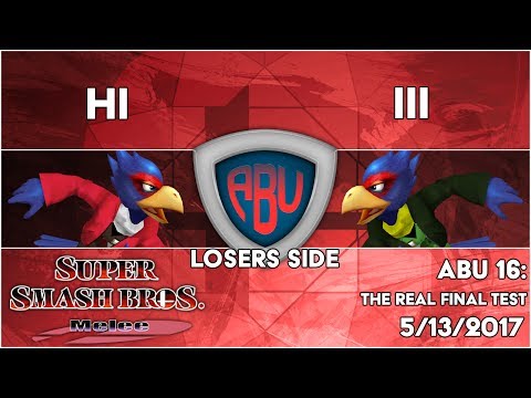 ABU 16: Hi (Falco) vs. III (Falco)  - SSBM Singles Losers