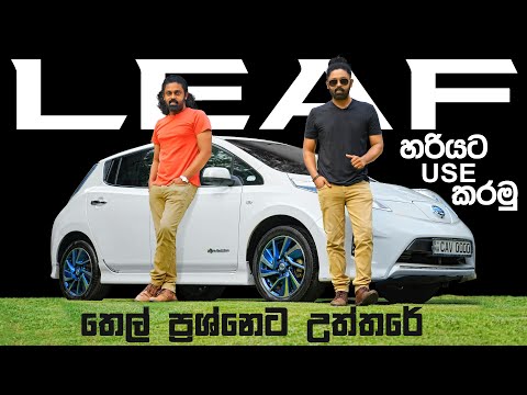 තෙල් පෝලිමේ ඉන්නවද ? LEAF එකක් ගන්නවද? | Nissan LEAF (2014) Full Review | Auto Sri