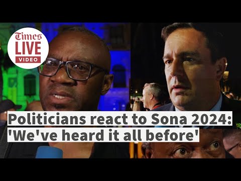Sona was 'underwhelming; unimpressive' Politicians bash president's speech