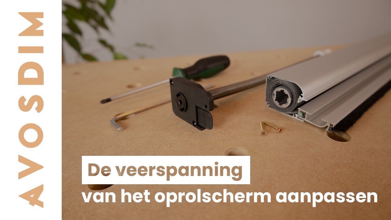 Hoe stel ik de veerspanning van het rolgordijn in? Hoe stel ik de veerspanning van het rolgordijn in?