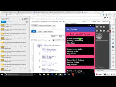 json parsing in android studio