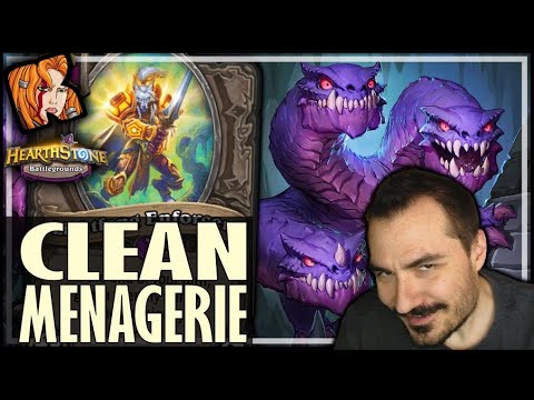 WHAT A CLEAN MENAGERIE! - Hearthstone Battlegrounds