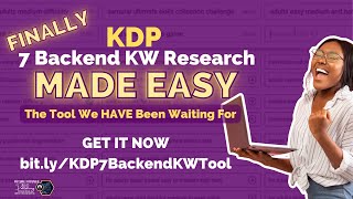 KDP - 7 Backend Keyword Research Tool for Amazon Authors