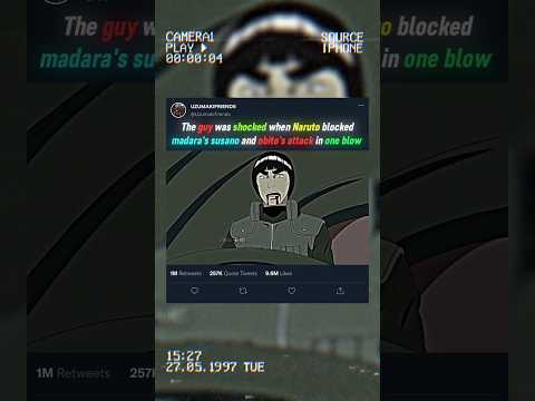 🤯 GUY Shocked When NARUTO blocked MADARA'S Susanoo and OBITO'S attack in one blow #narutoshippuden