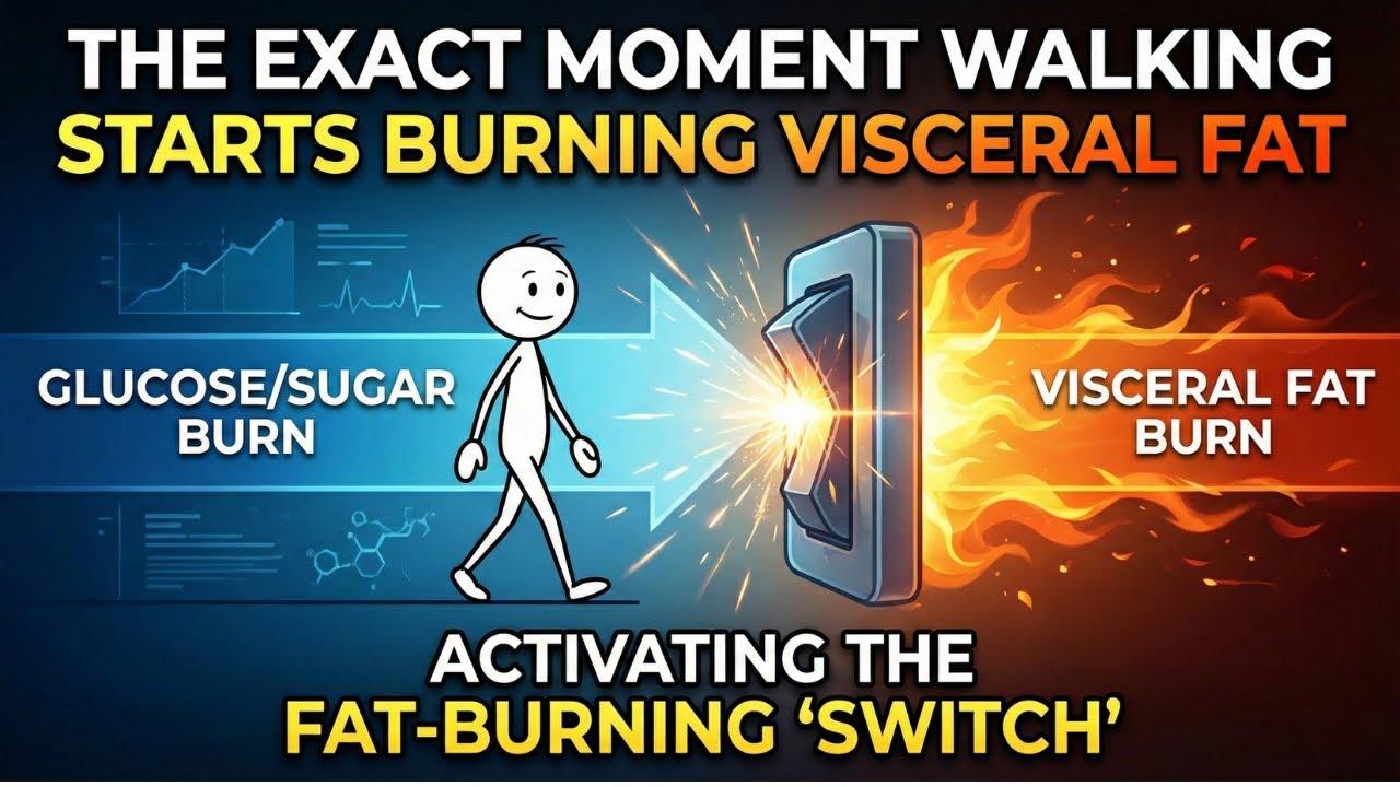 The Exact Moment Walking Starts Burning Visceral Fat (Science Explained)