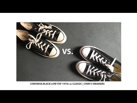 Comparison Converse Chuck Taylor 1970s vs Classic Low Top Black | Chim's Sneakers