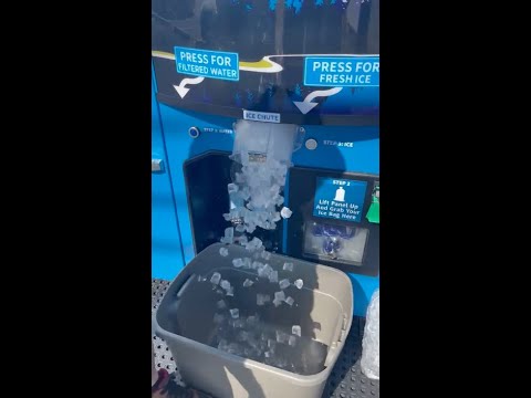 Vending Bulk Ice with Self Serve Ice vending Machine.