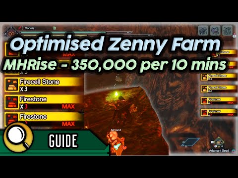 Quickest/Easiest MHRise Zenny Farm - 350,000 per Run (10 Minutes, Full Route)