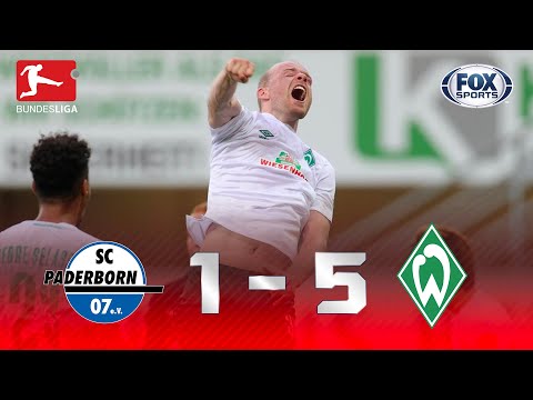 GOLEADA E DUELO DOS DESESPERADOS: Melhores momentos de Paderborn x Werder Bremen pela Bundesliga