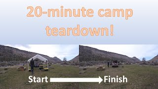 SUV camping quick campsite teardown with no build camper