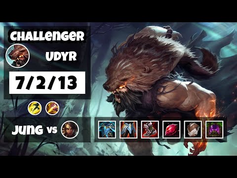 Udyr vs Nidalee EU Challenger JUNGLE (7/2/13) - v11.6