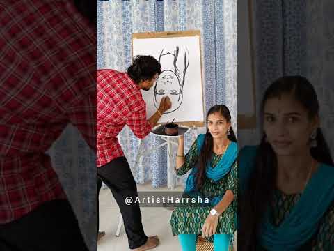 , title : 'FreeHand Painting of A Girl #viral #viralvideo #trending #shorts'