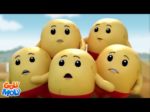 Paanch Chote Aloo, पांच छोटे आलू, Funny Hindi Cartoon Rhymes and Kids Poems