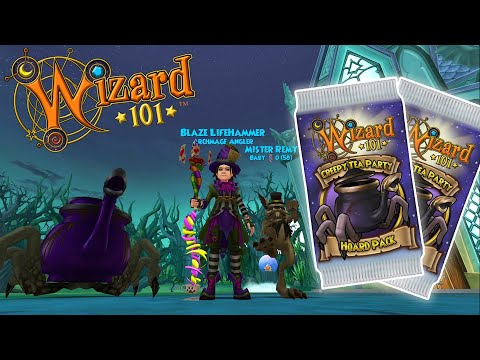 Wizard101: NEW Creepy Tea Party Hoard Pack 10k+ Crowns Opening