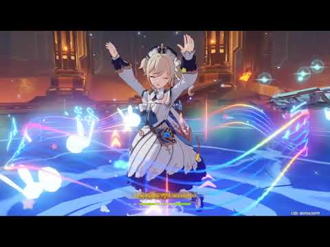 Barbara DPS VS  LVL 80 Childe  (AR 49)