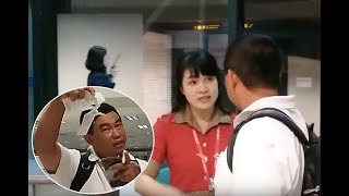 Airport Worker Tears Up Passenger's Ticket After He Missed Flight While Eating Noodles