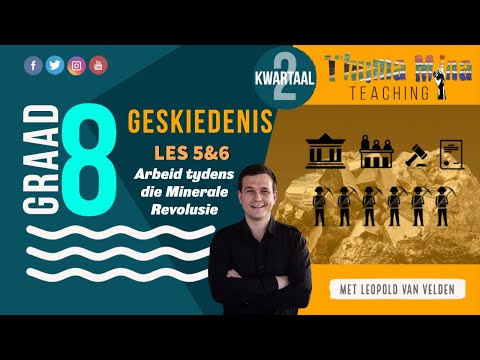 Gr 8 SW Geskiedenis | Kwartaal 2 Les 5&6 | Kamer van Mynwese, Vakbonde, Randhere en Arbeid