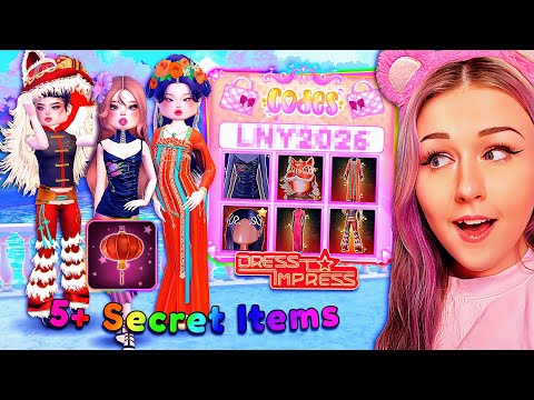 HOW To GET 8 Secret ITEMS In The NEW UPDATE w/ LNY Codes & New SHOP! | ROBLOX Dress to Impress