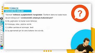 LGS Türkçe Sözcükte Anlam Test