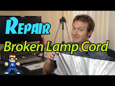 How To Repair A Broken Lamp Cord - YouTube
