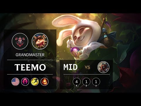 Teemo Mid vs Zed - NA Grandmaster Patch 9.15