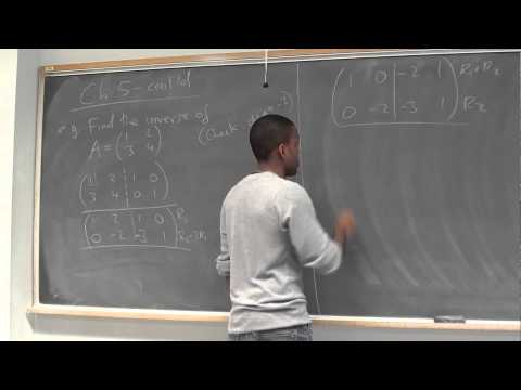 Math 392 Lecture 25 - Inverses (of matrices) - and some basic info on eigenvalues and eigenvectors
