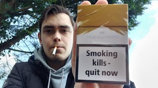 Smoking A DUTY FREE MARLBORO GOLD Cigarette - Review