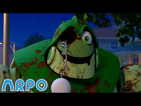 Scary Night Time Troubles! 🧟 | ARPO The Robot | Funny Kids Cartoons | Kids TV Full Episodes
