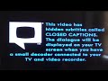 European Captioning Institute Regular Warning Screen 1996 2000