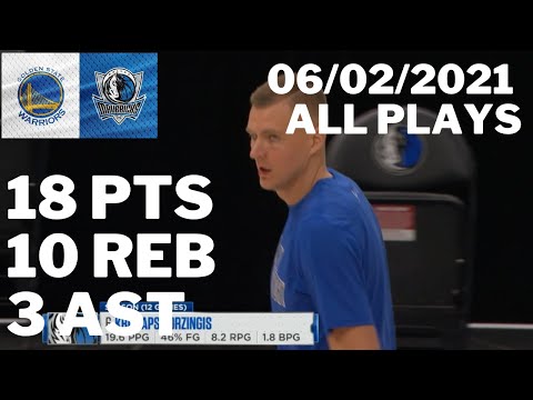 Kristaps Porzingis vs. Warriors: 18 pts, 10 reb, 3 ast ALL PLAYS 2020/21 Regular Season [04.02.21.]