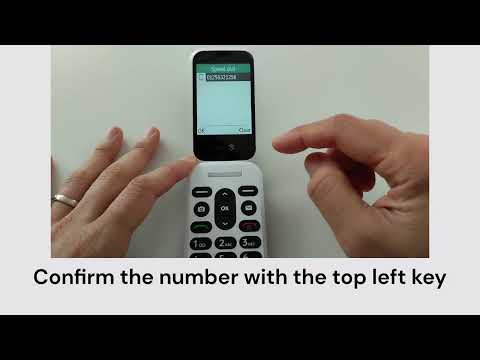 How to set up speed dial on Doro 2820 and 2880