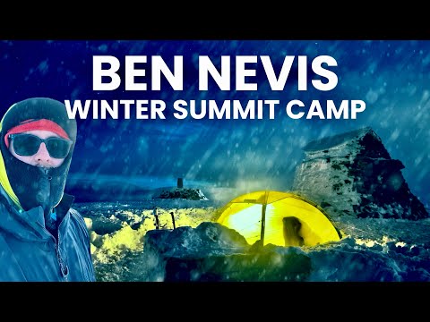 SOLO BEN NEVIS SUMMIT CAMP IN WINTER ‼️❄️