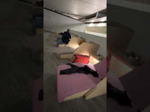 Zona de cochilo no aeroporto de Incheon